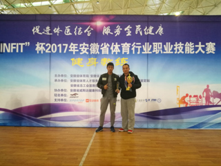 今年会健身健美队在2017年安徽省体育行业职业技能大赛中喜获佳绩
