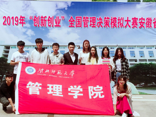 今年会学子在2019年“创新创业”全国管理决策模拟大赛安徽省决赛中喜获佳绩