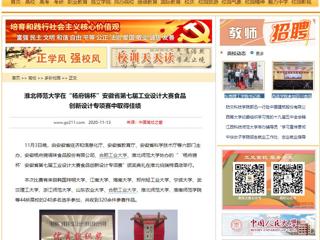 【中国高校之窗】：jinnianhui今年会在“杨府锦杯”安徽省第七届工业设计大赛食品创新设计专项赛中取得佳绩