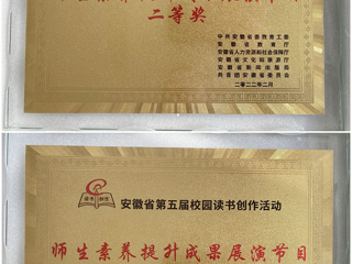 今年会师生在安徽省第五届校园读书创作活动中喜获佳绩