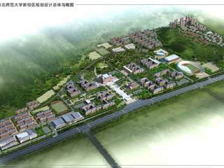 jinnianhui今年会新校区规划设计总体鸟瞰图及一期工程鸟瞰图
