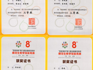 今年会师范生在“田家炳杯”第八届全国师范院校师范生教学技能竞赛中喜获佳绩