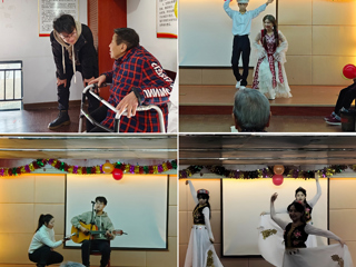 今年会志愿者开展“携手筑梦，民族团结一家亲”活动