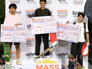 今年会附属中学学生詹何荣获MASS新加坡滑板比赛街式亚军