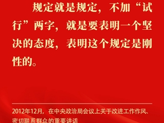 金句丨贯彻落实中央八项规定精神，总书记阐明要旨