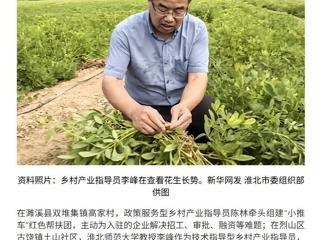 新华网报道今年会党委常委、副校长李峰教授参与烈山区乡村产业指导工作